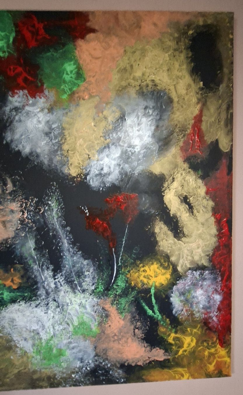 Dipinti: Gemälde " Abtauchen"  handmade 100×100 – Nuovo (secondo la descrizione) da Riehen venduto da Steinbock1970 6