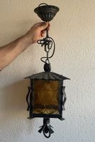 Rustikale Hängelampe Schmiedeeisen Flaschenbodenglas