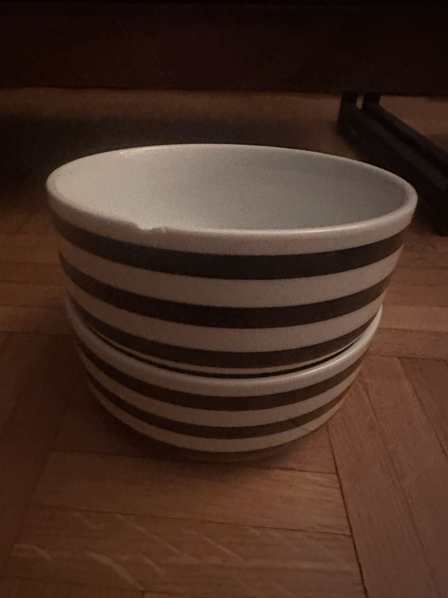 Schalen: Müsli/Suppenschale 2er Set black & white – Gebraucht aus Zürich von car_68nt