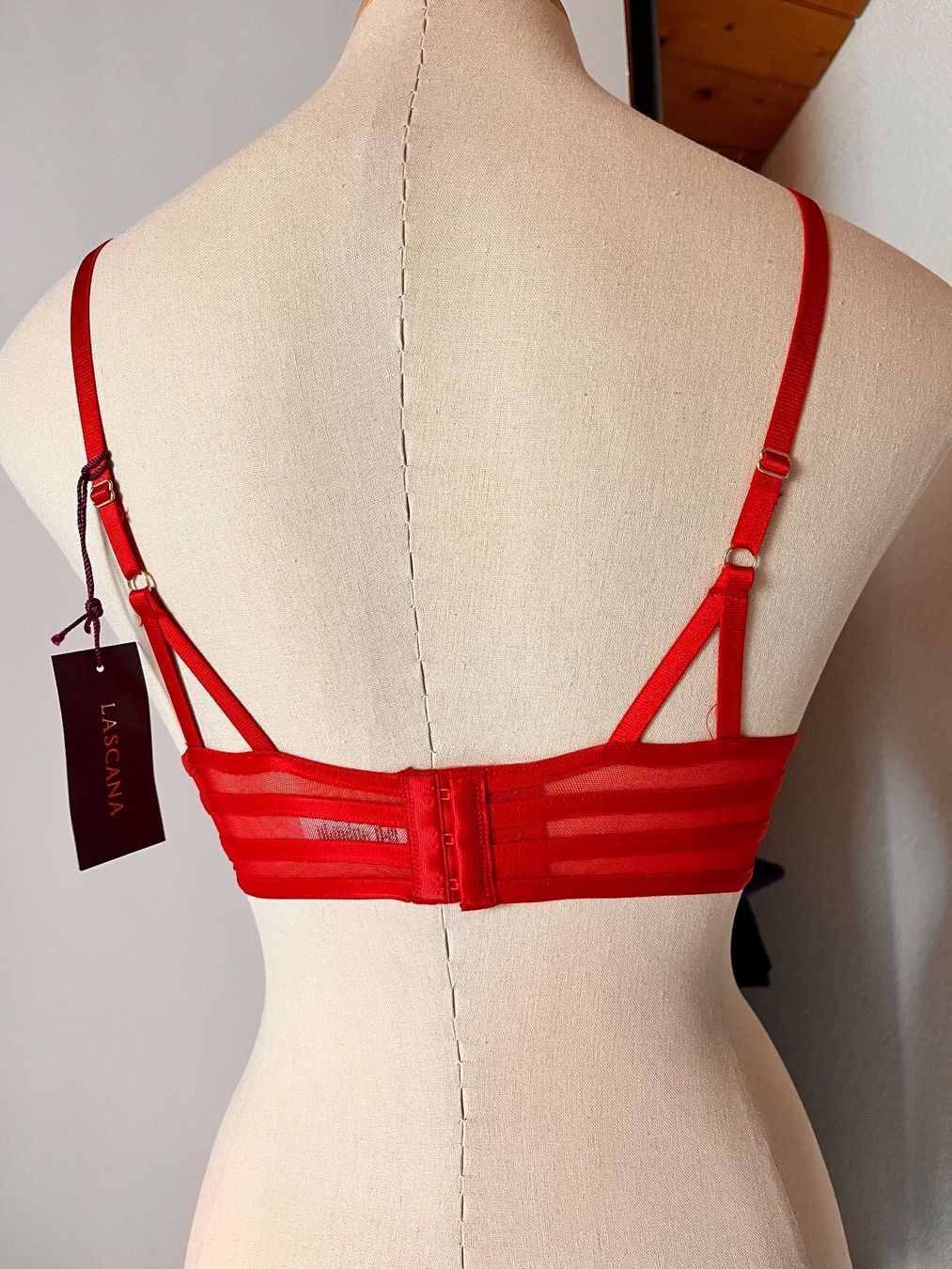 Lascana Altra biancheria intima: LASCANA, Push-Up-BH, Grösse 80A, Farbe Rot – Nuovo e nell'imballaggio originale da Rudolfstetten venduto da gst_g7xl 4