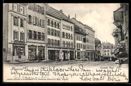 AK Payerne, Grande Rue, 1907