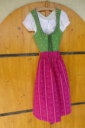 robe lot folklorique Gr 38 Dirndl Kleid Schürze Bluse