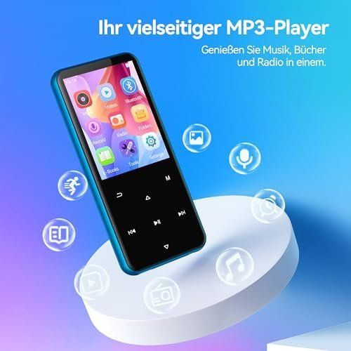 Tragbarer Mediaplayer: 64GB MP3 Player Bluetooth 5.3 2 4 TFT Farbbildschirm HiFi – Neu und originalverpackt aus Hundwil von pac_6jh8 2