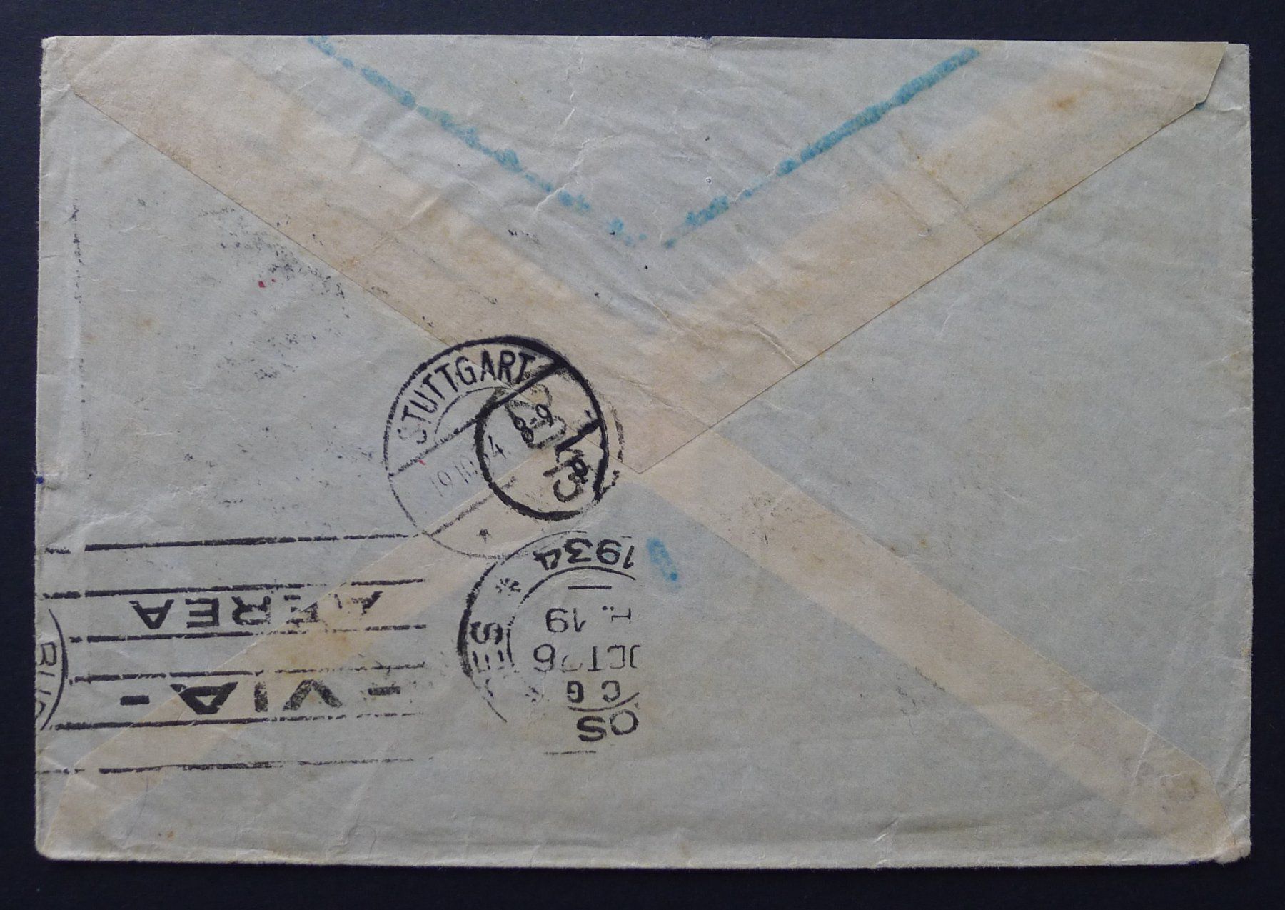 Tutti i francobolli: 1934, 10. Südamerikafahrt, Zeppelin Flug BASEL - ARGENTINIEN – Usato da Ebikon venduto da SilvioFreund 2
