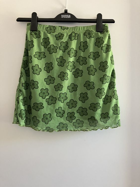 Max Mara Studio Jupe en coton pour femmes - Blanc-Vert