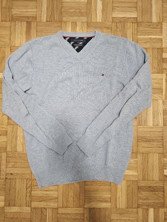 Tommy Hilfiger Premium 100% Lambswool Sweater -  Light Blue