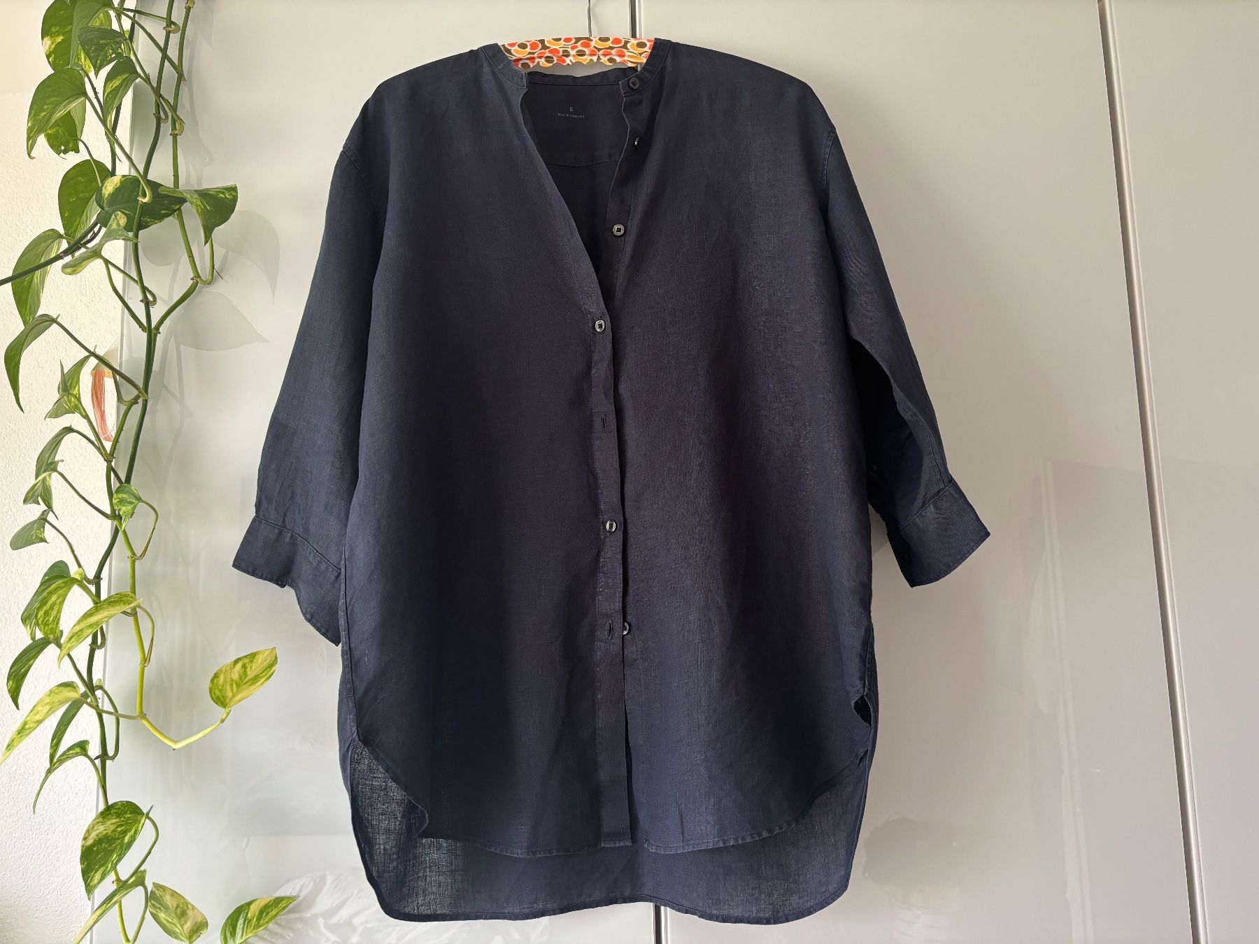 Camicette: Dunkelblaue Bluse aus 100% Hanf Gr. S – Usato da Zürich venduto da missmodernage