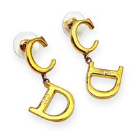 Christian Dior Ohrringe vergoldet gold Ohrstecker