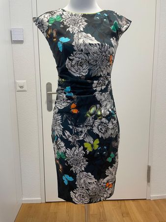 Kleid MARC CAIN Blumenprint Grösse L 96cm Länge