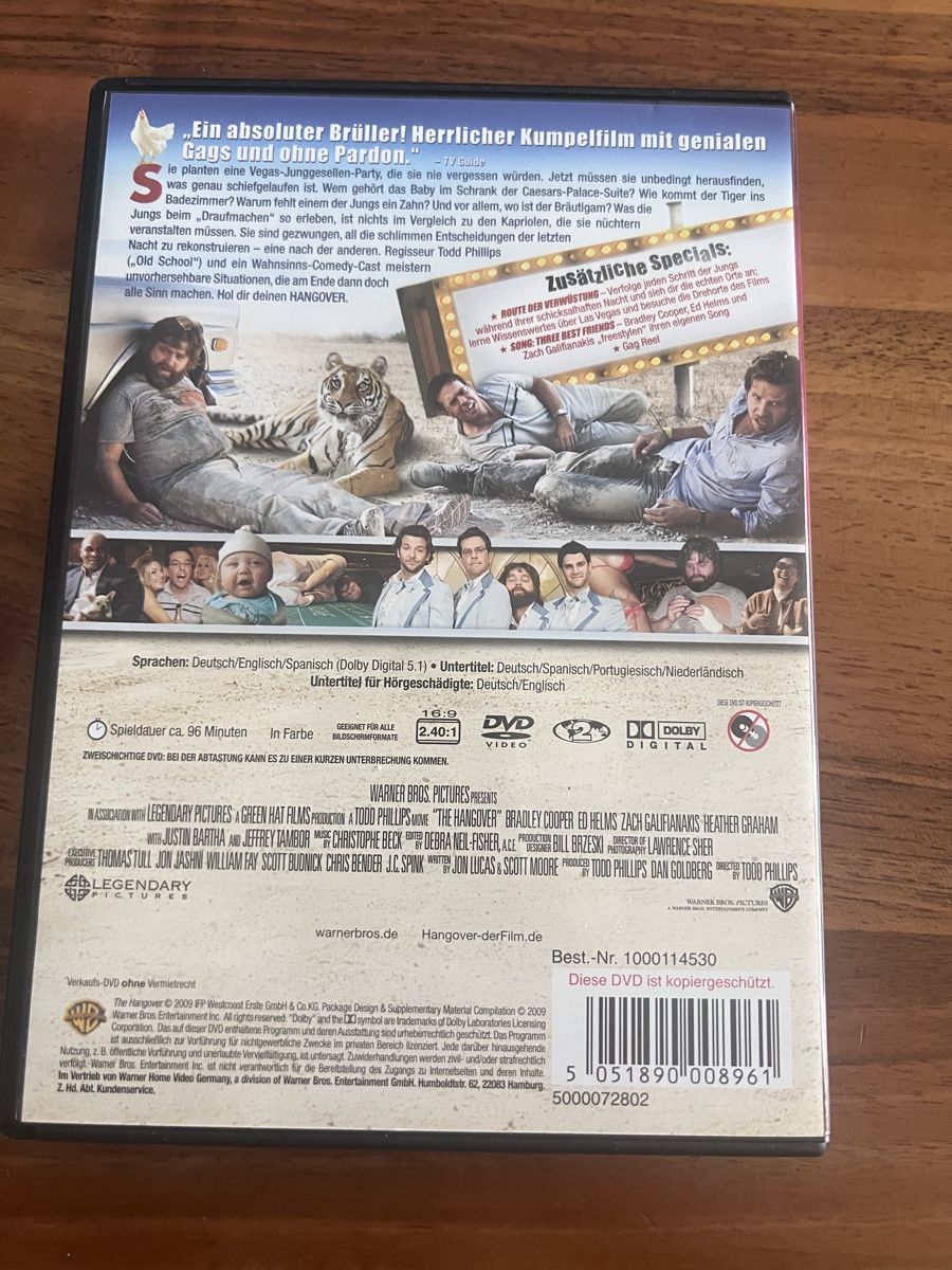 Tutti i DVDs: DVD von Hangover Teil 1+2 – Usato da Fällanden venduto da raf-wpf 3