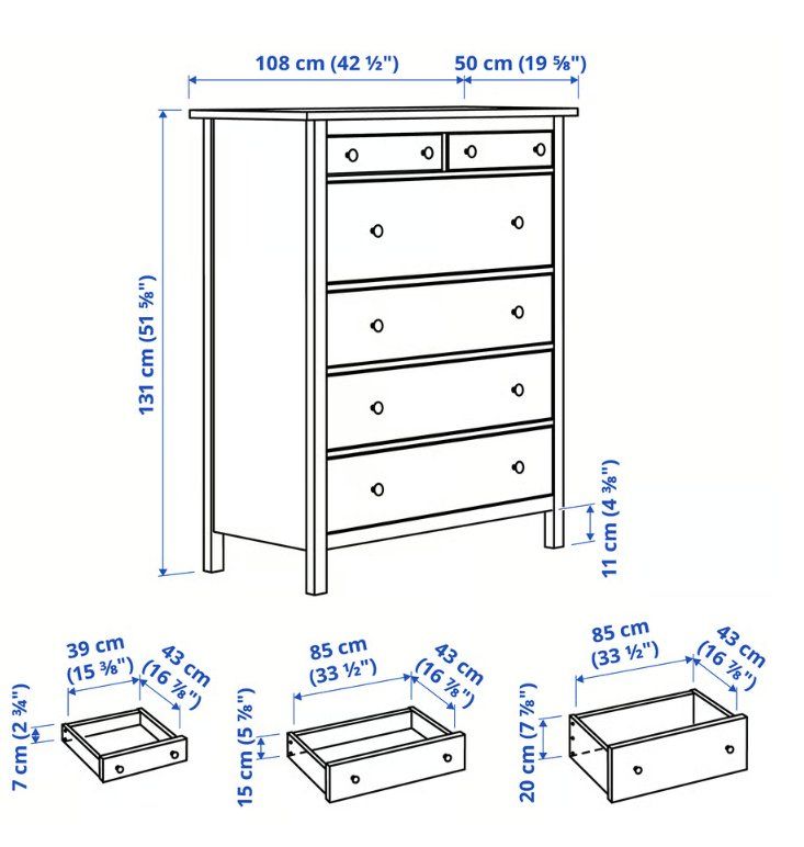 Ikea Commodes: Ikea Hemnes Kommode weiss – D'occasion à Luzern par and_v88r 6