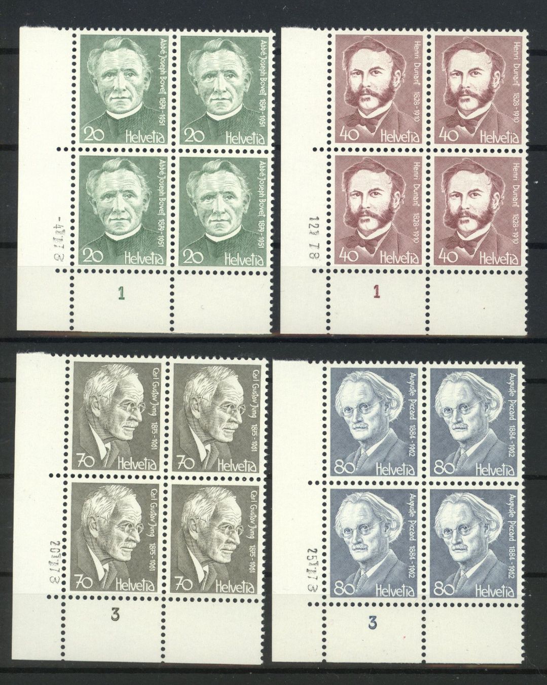 Alle Briefmarken: 1978, Portraitmarken ** – Gebraucht aus Willisau von Vollstempel