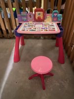 VTech Kindertisch mit Hocker, rosa, Lernspass garantiert!
