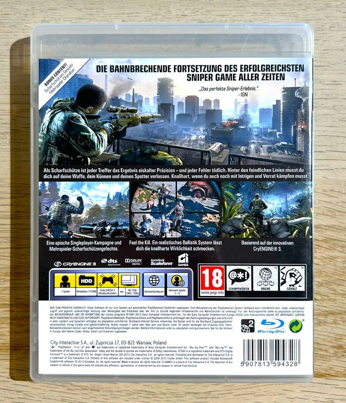 Sony Spiele: Sniper 2 Ghost Warrior PS3 – Gebraucht aus St. Gallen von Alpine.Arcade 1