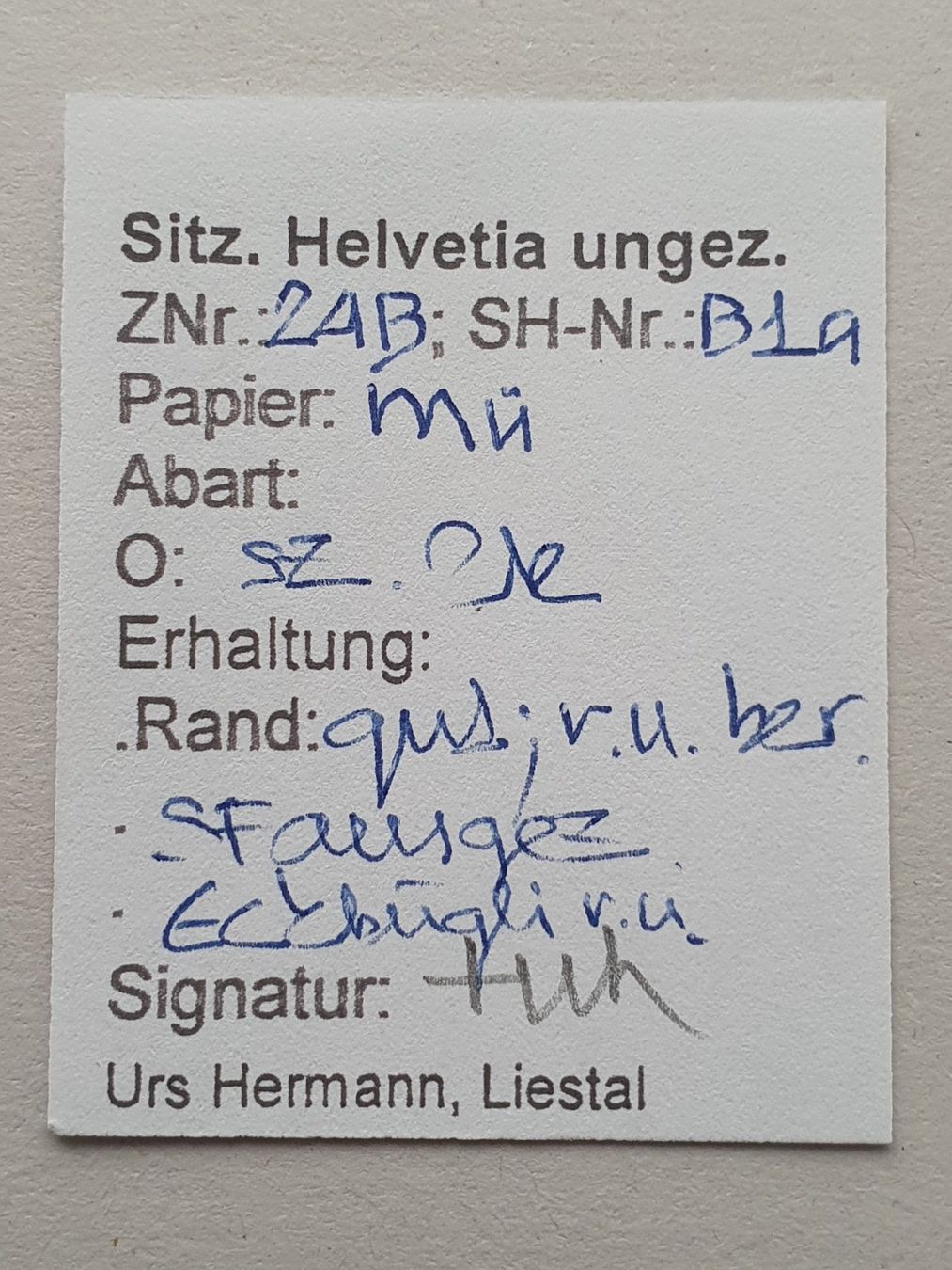 Tutti i francobolli: Strubel 24B Kat. 140.- mit Befund – Usato da Balgach venduto da SIMEON27 2
