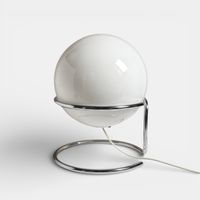 Tischleuchte Glaskugel // 60er Jahre