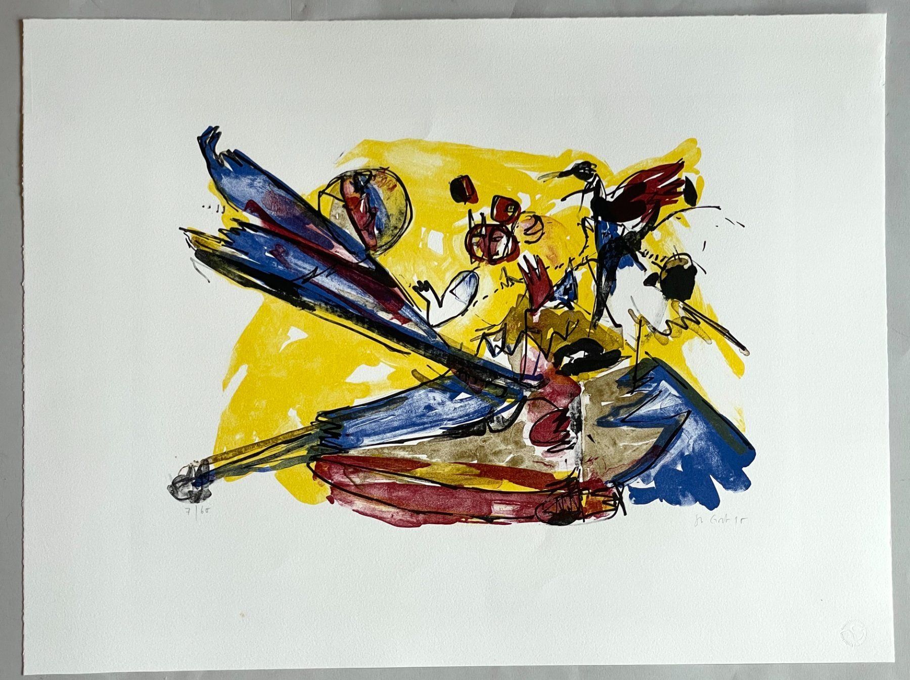 Grafica & Litografie: STEPHANIE GROB 1957 LITHOGRAPHIE SIGNIERT NUMMERIERT – Usato da Gersau venduto da kunst-online