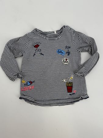 Langarmshirt gestreift Gr. 80 von Straccato