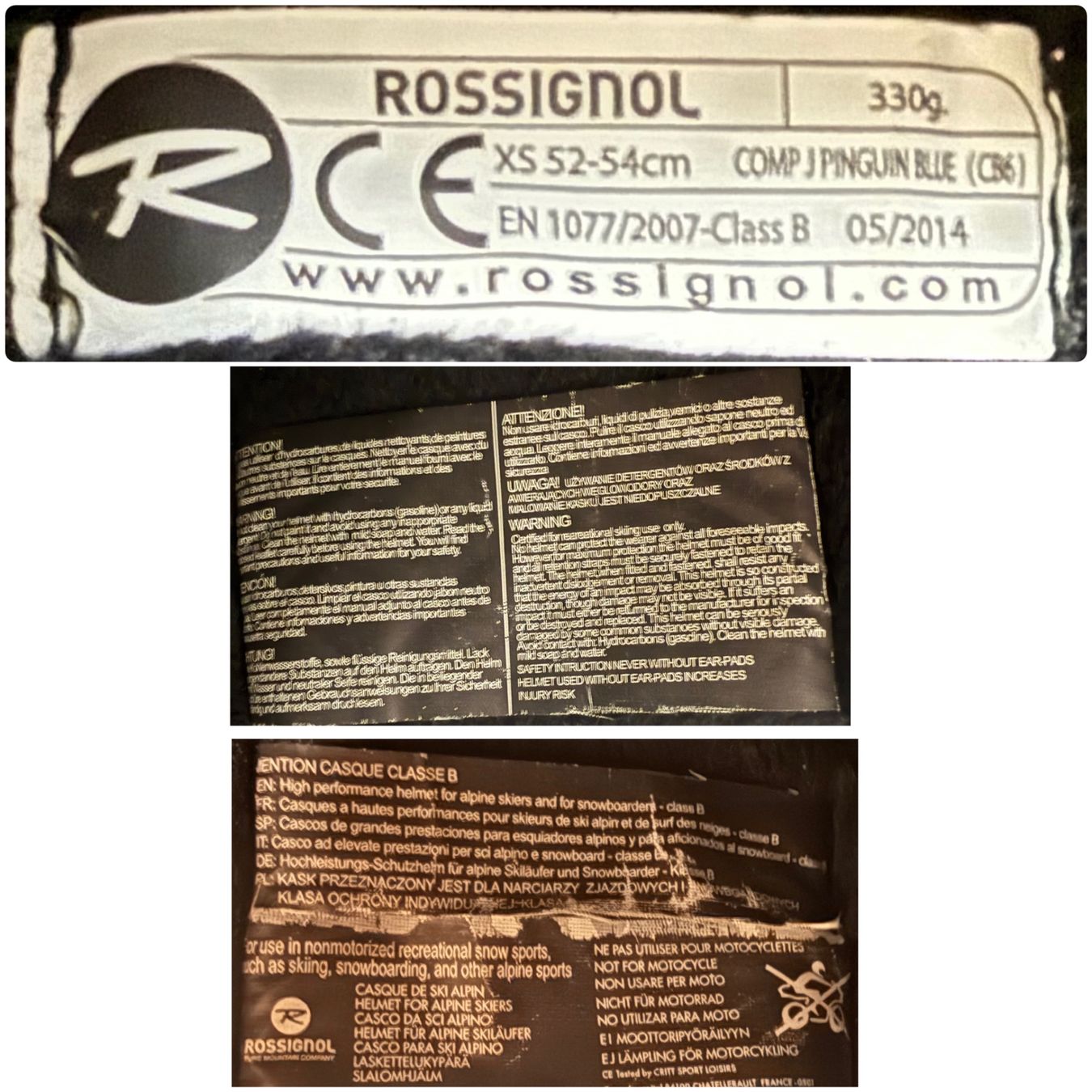 Rossignol Caschi: Skihelm Rossignol Comp J Pinguin Blue – Usato da Contone venduto da Chaos76 9