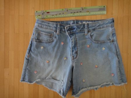 GAP Jeans Shorts, Gr. 14 Jahre, Sommer Look mit Blumenmuster