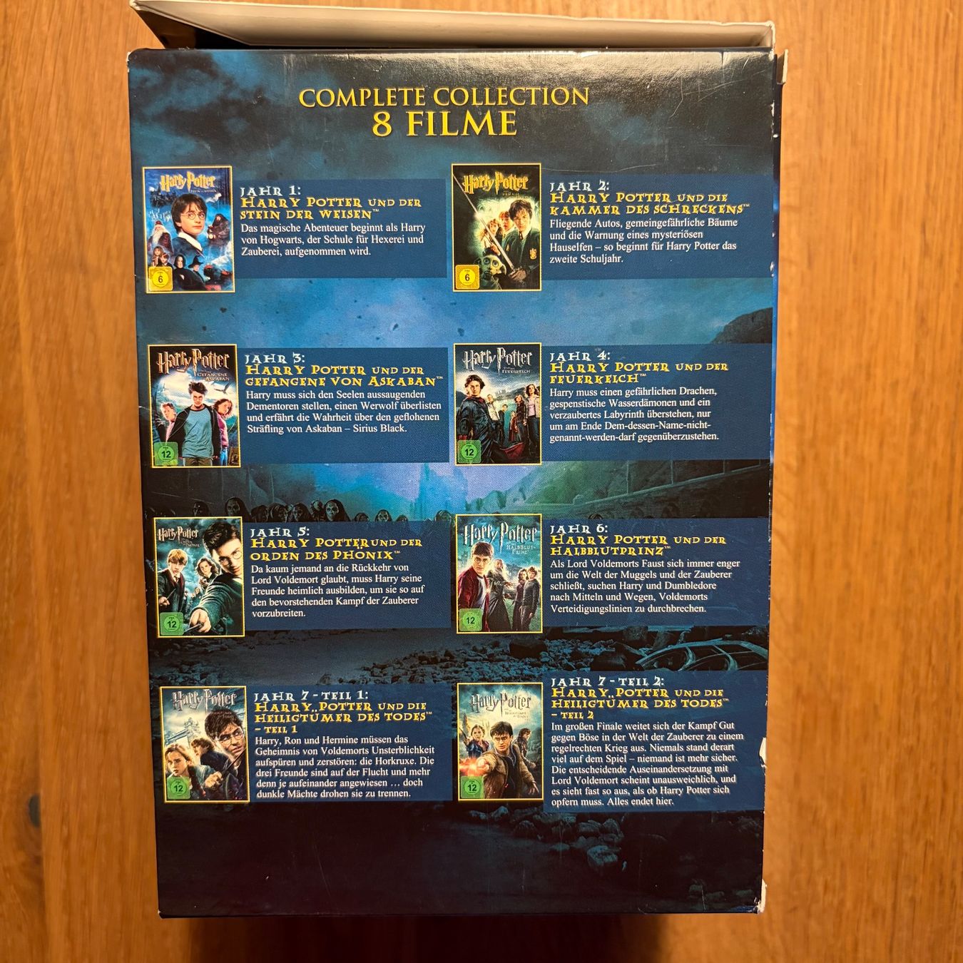 Tutti i DVDs: Harry Potter Complete Collection, 8 Filme - 8 Disc DVD Set – Usato da Thun venduto da SS147 3