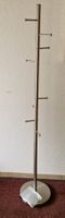 Freistehende Garderobe Metall, 8 Haken mit Kugelabschluss