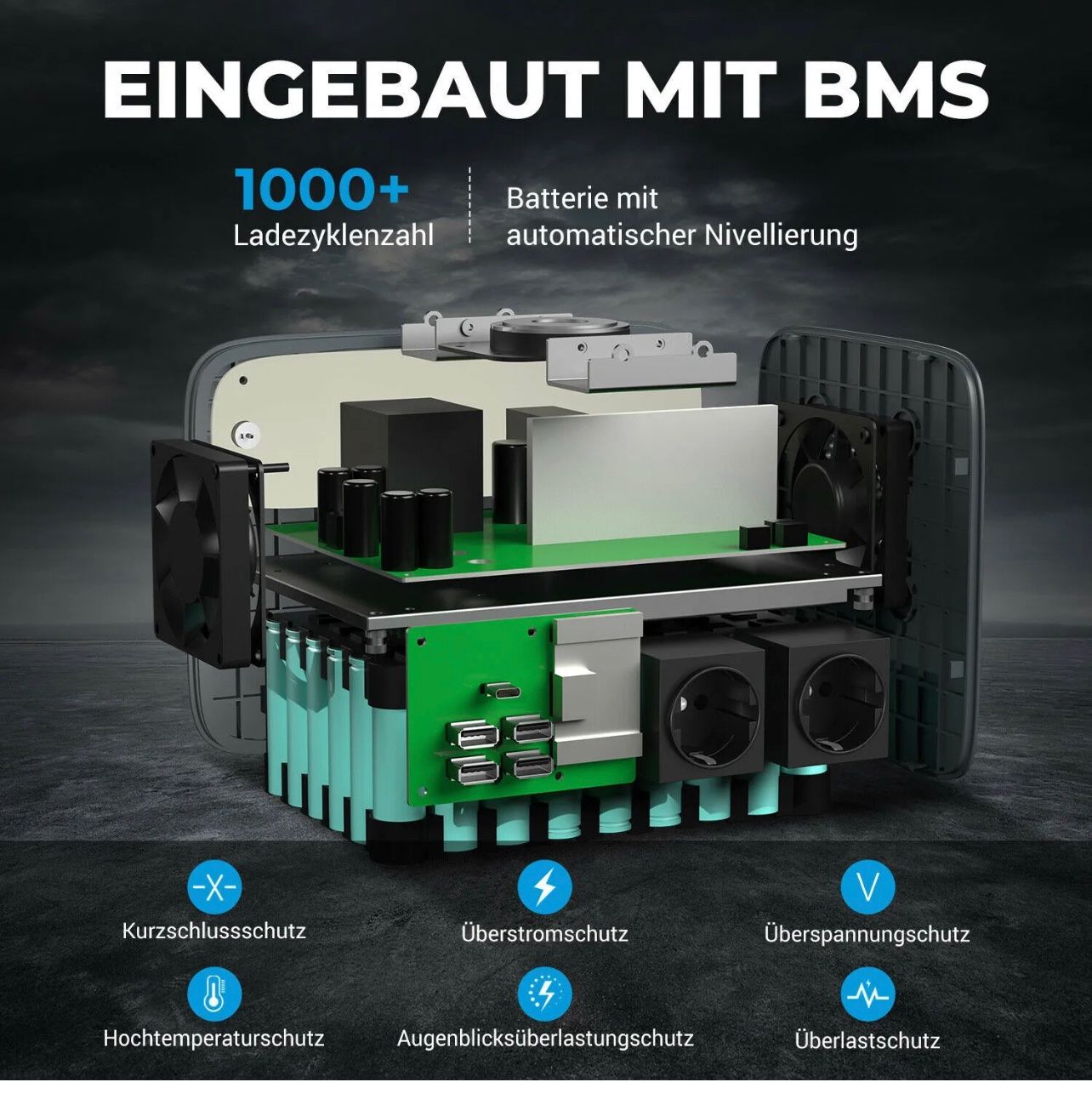Akkus: +BLUETTI AC50S Tragbare Powerstation BLUE – Neu und originalverpackt aus Amriswil von JaJa-Express 2