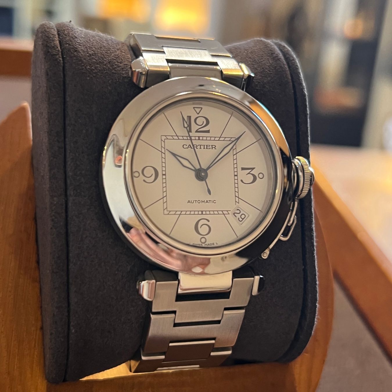Cartier Montres: Cartier Pasha C Automatic 35mm W31074M7 – D'occasion à Carouge GE par Watchaser 1
