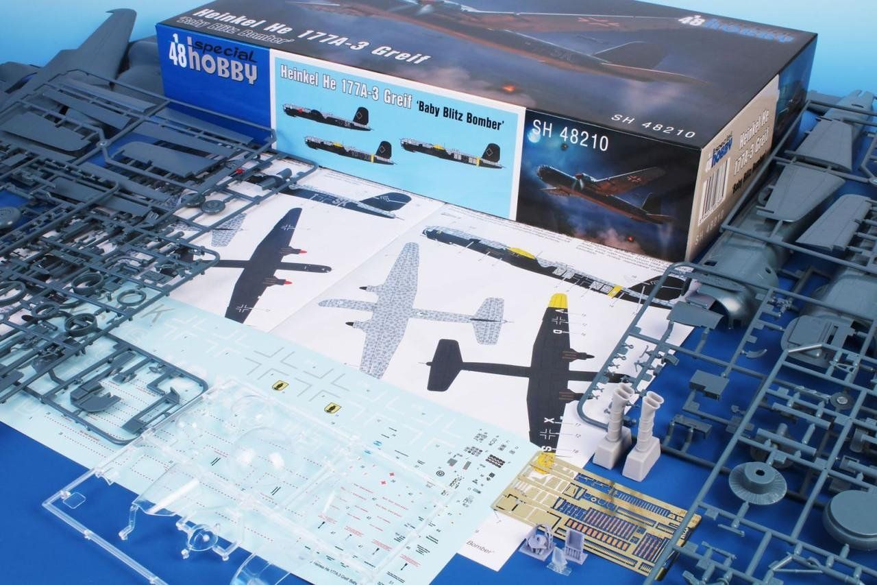 Kit di modellismo & Modellini statici: Heinkel He 177 A-3 1/48 – Nuovo e nell'imballaggio originale da Bözen venduto da jackieoh 2