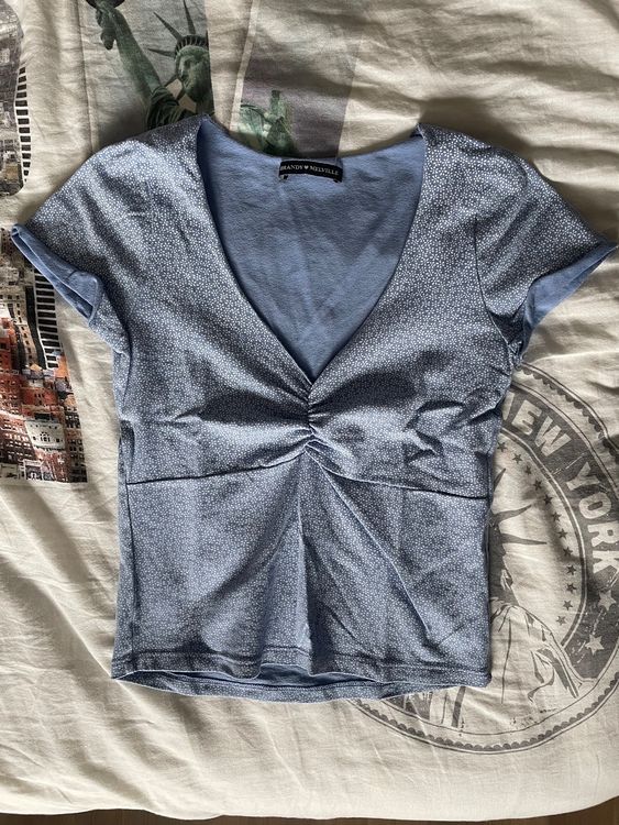 Crop Top Brandy Melville Motif Floral Tropical - Taille Unique - Neuf Sans étiquette