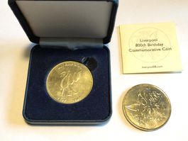 Medaille 800 Jahre Liverpool 2 Stück + Box und Zertifikat