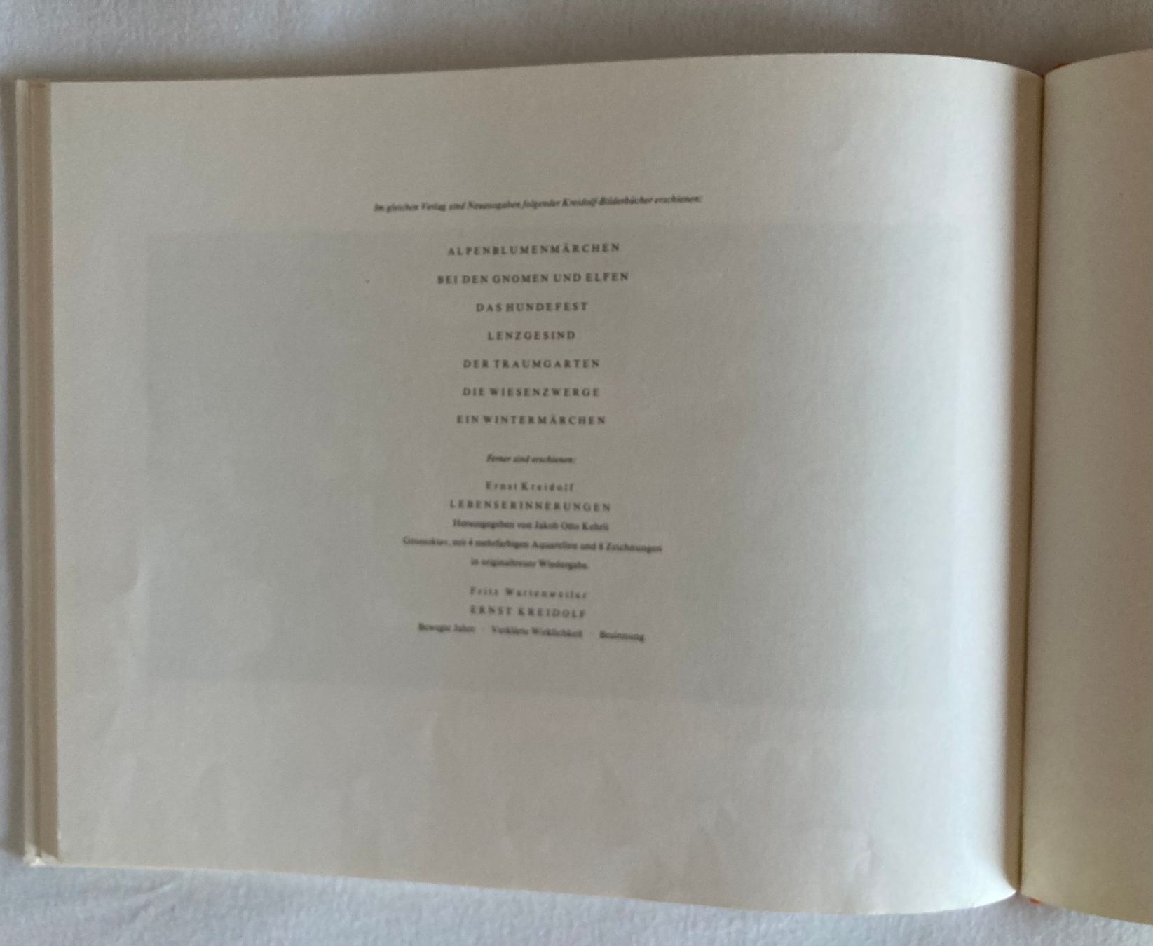 Libri: Blumenmärchen von Ernst Kreidolf – Usato da Liebefeld venduto da Rhy19 4