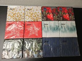 Neu - Servietten - Weihnachten - 12 Packungen - 33cm x 33cm