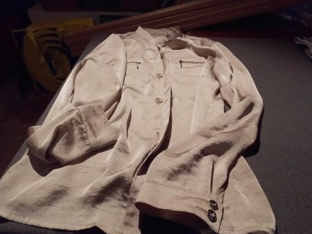 Bluse ca. Grösse S, beige, Tasche