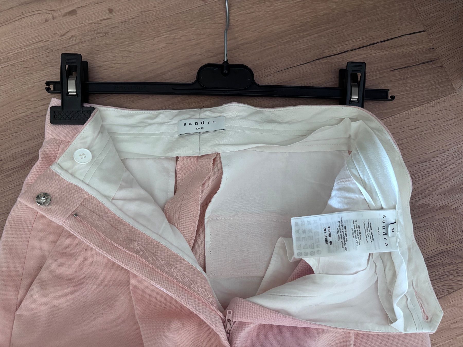 Sandro Pantaloni: Sandro Paris rosa Stoffhose – Usato da Winznau venduto da Lauralavera1 4