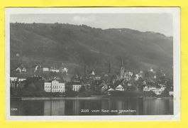 31.5.1931Zug alter Stadtteil/vom See aufgenommen+Zugerberg
