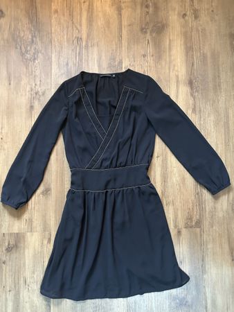 Robe noire Tintoretto – Taille 36 – Élégante avec détails do