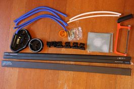 Alphacool HardTube Set mit Zubehoer, Säge und Heisluftföhn