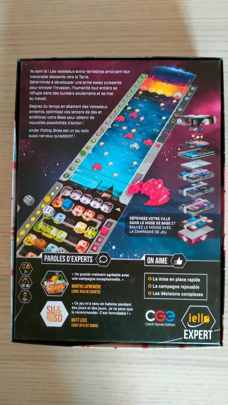 Giochi: Under Falling Skies - Iello (francais) – Usato da Chiasso venduto da odlos 1