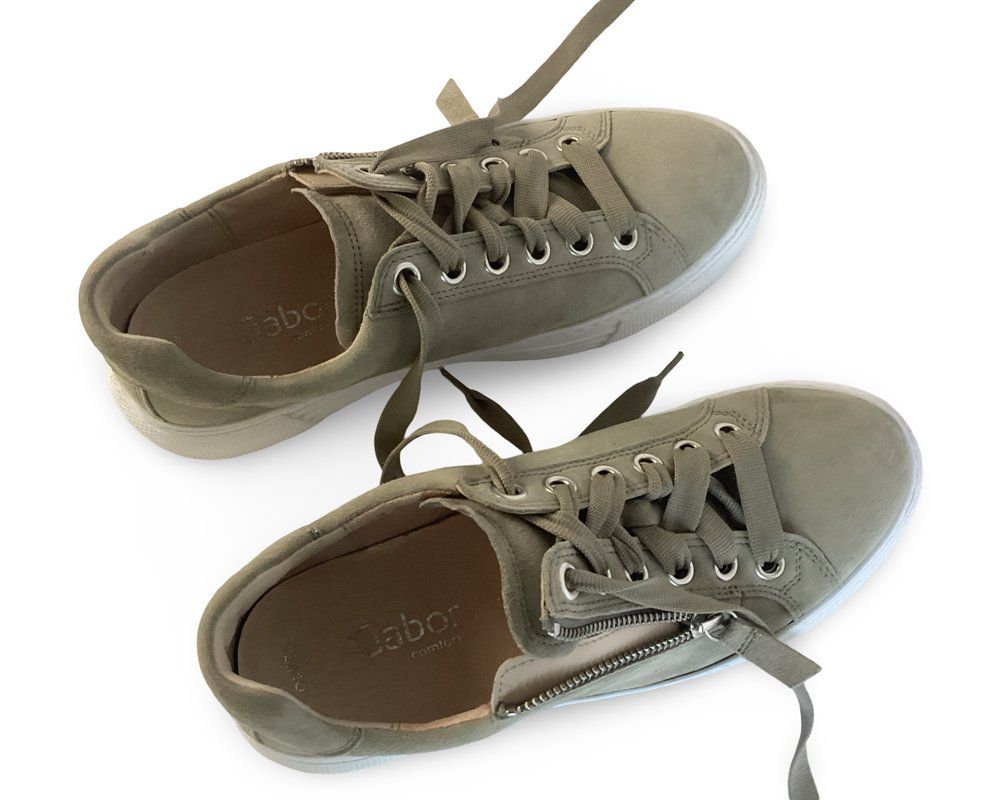 Gabor Scarpe da donna: GABOR Damenschuhe, samtchevreau schilf, Gr. 38 – Usato da Zürich venduto da Restwert_Zuerich 3