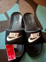 Nike Victori One Slide Sandalen schwarz Grösse 12 neu