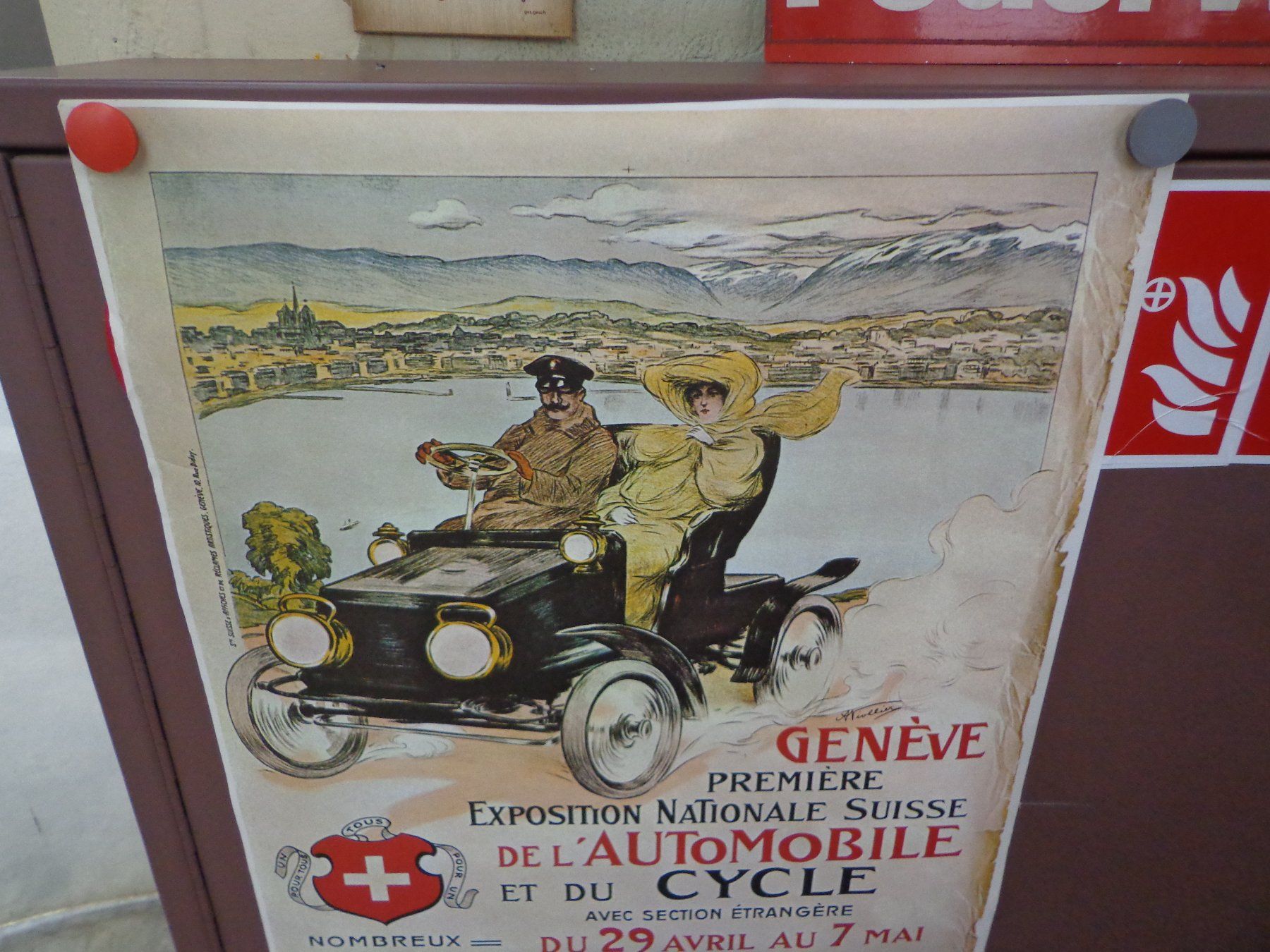 Foto & Immagini: Poster Automobil + Cycle Salon Genf 1905 – Usato da Zofingen venduto da schmidi67 1