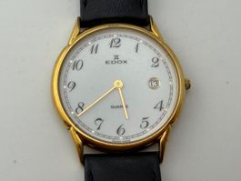 Vintage EDOX Herrenuhr läuft