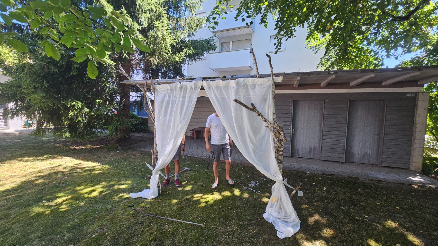 Toutes les décorations: Traubogen Birkenstämme – D'occasion à Seuzach par gerstern 2