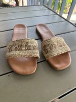 👡 Bata Pantoletten | Natur Braun | Gr. 40