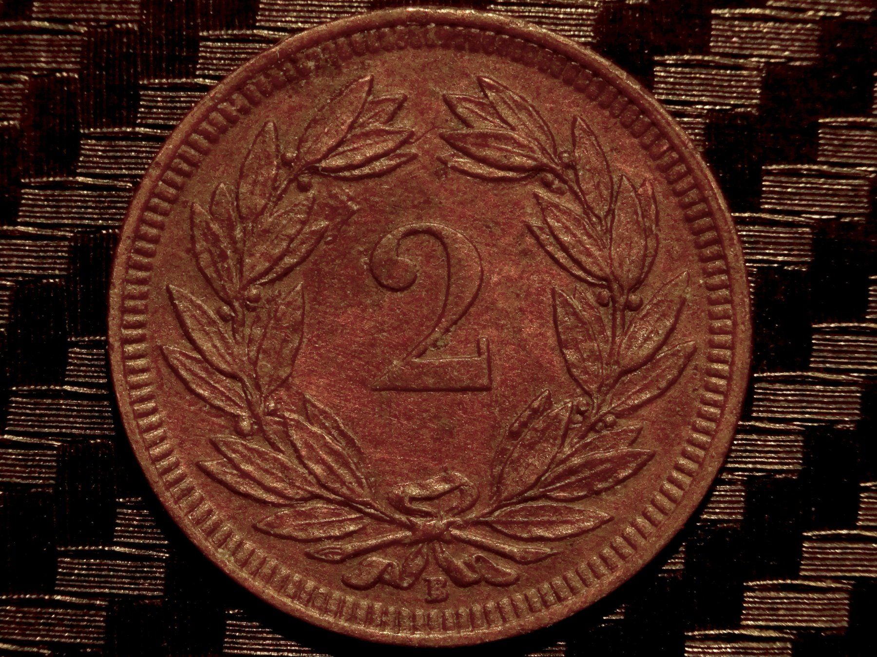 Tutti le monete: 1909 - 2 cts. 1.00 Mio.!!! 2.46gr!! – Usato da Courgenay venduto da ZubR237 1