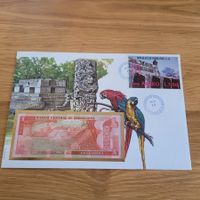Banknoten Brief - Lettre avec billet de banque Honduras