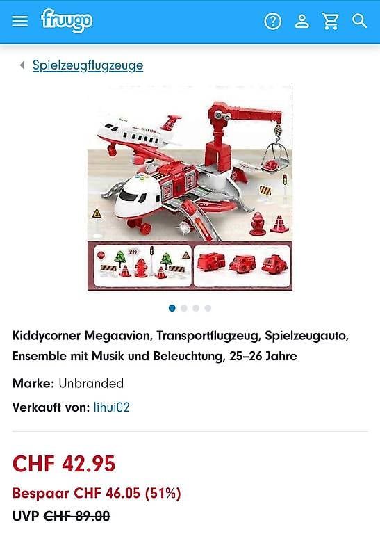 Giocattoli: Feuerwehrflugzeug – Nuovo e nell'imballaggio originale da Seewen SO venduto da vog_czt9 4