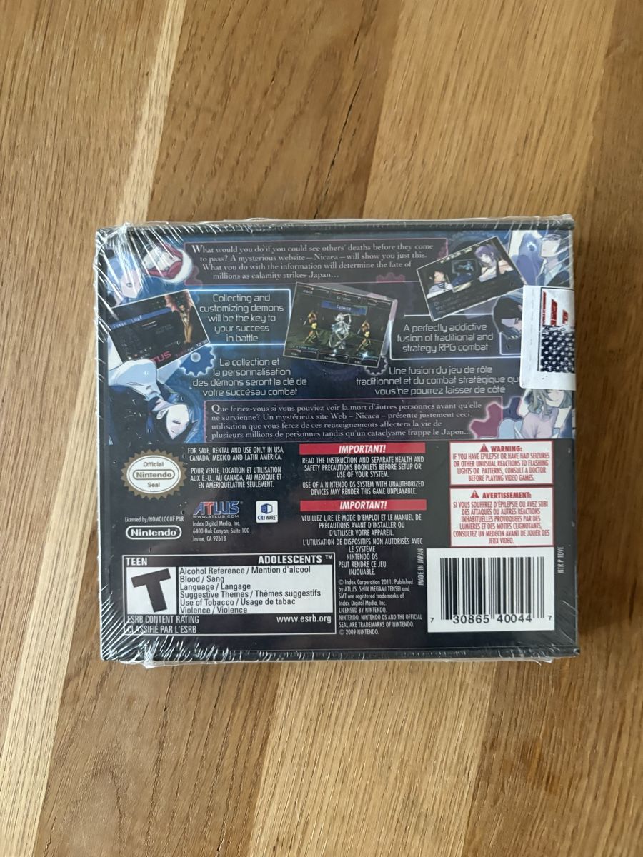 Giochi: Shin Megami Tensei Devil Survivor 2 DS US komplett – Nuovo e nell'imballaggio originale da Aarau venduto da ruedinho 2