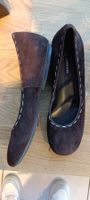 Navy Boot Wildleder Ballerinas Gr. 37